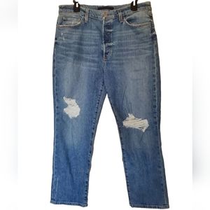 NWT Joe's Jeans The Honor High Rise Vintage Straight Distressed Denim Size 32
